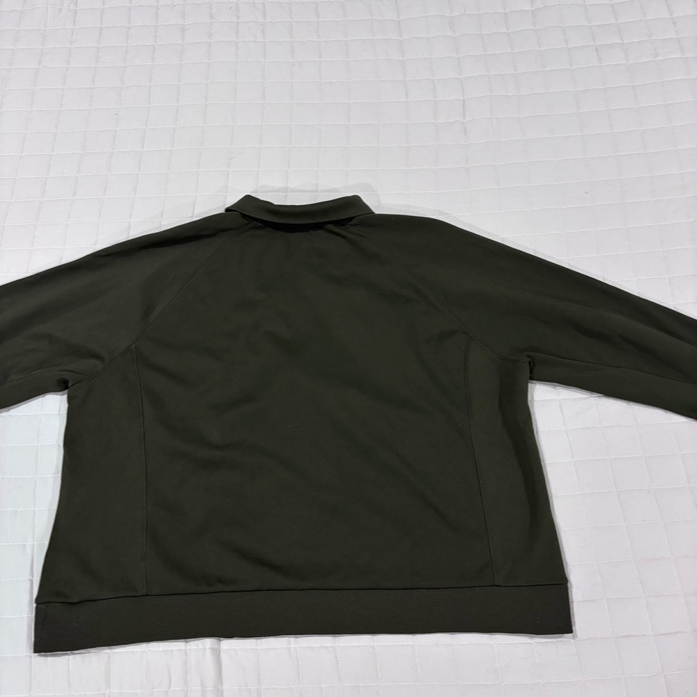 Lauren Active Ralph Lauren Olive Green Full Zip Track Jacket Bomber 3X Crest - Picture 6 of 12